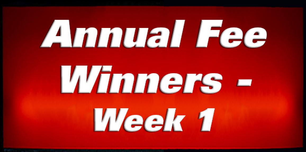 Annual Franchise Fee Winners – Week 1