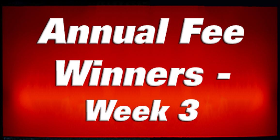Annual Franchise Fee Winners – Week 3